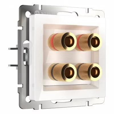 Розетка акустическая без рамки Werkel белый W1185001 WRK_a051140