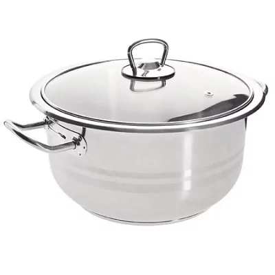 Кастрюля с крышкой 6 л из нержавеющей стали Турция Home Perfect (80415)