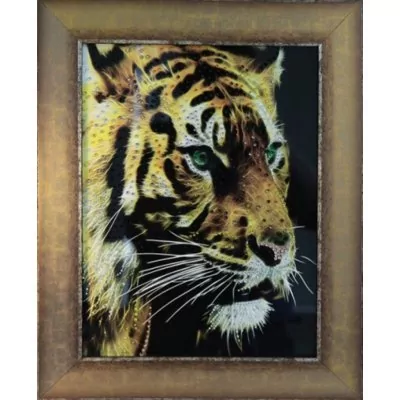 Картина Огненный тигр с кристаллами Swarovski (1591)