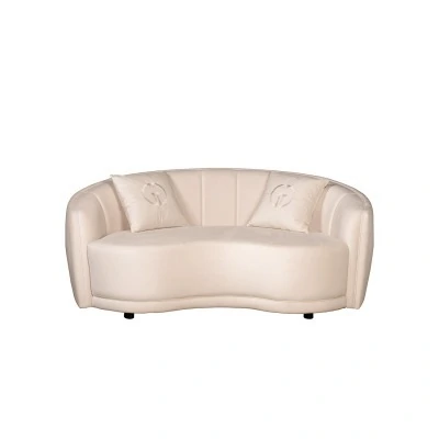 Диван двухместный бежевый 187*106*79см (без канта) (TT-00014756)