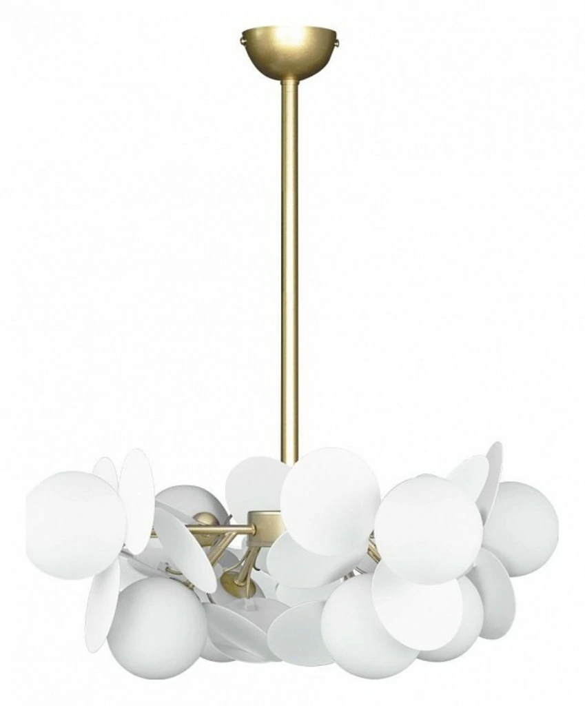 Фото Люстра на штанге Loft it Matisse 10008/8 white LF_10008_8_white - интернет-магазин МегаТерем в Москве