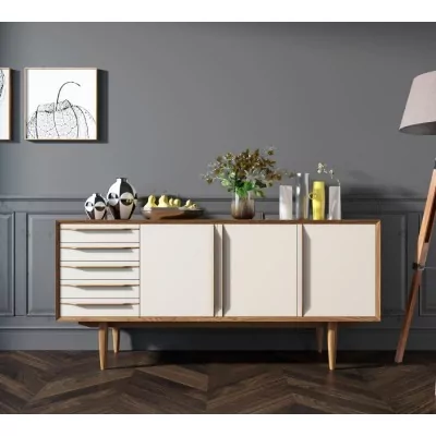 Комод Bruni white три дверки арт BR04WH-ET