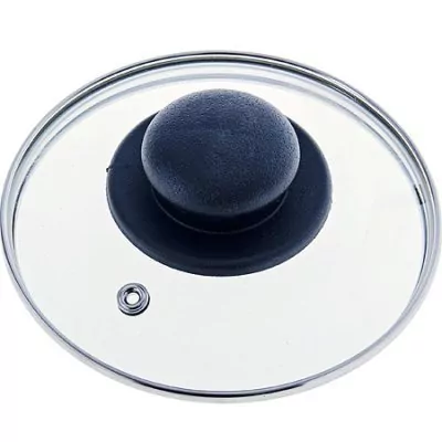 Крышка 14см чер/ручка мет/ободок РОССИЯ (7014)