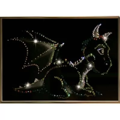 Картина Дракоша с кристаллами Swarovski (1099)