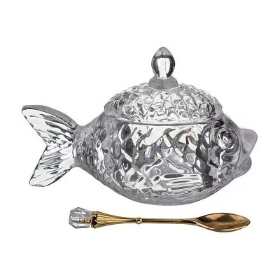 Икорница с ложкой "рыб...