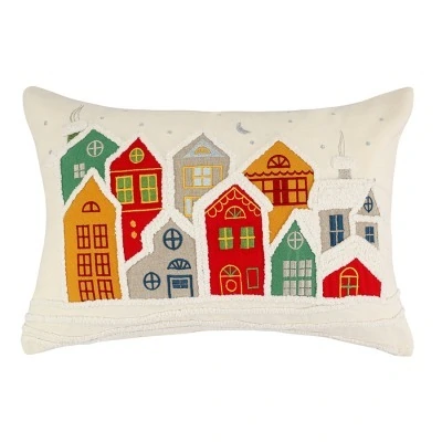Чехол на подушку snowy village из коллекции new year essential, 30х45 см (79803)
