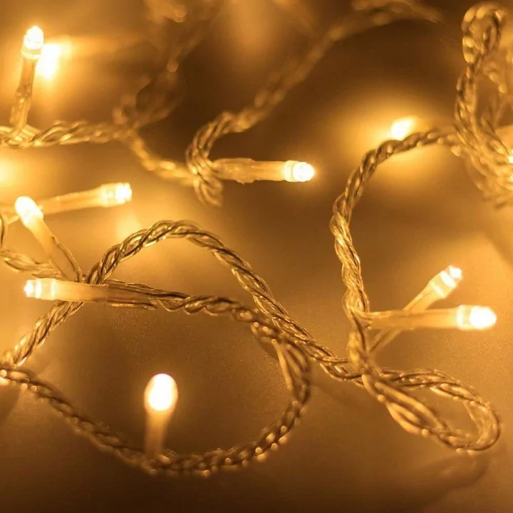 Фото Гирлянда нить [5 м] Arlight String ARD-STRING-HOME-5000-CLEAR-50LED-FLASH WARM (230V, 3.5W) - интернет-магазин МегаТерем в Москве