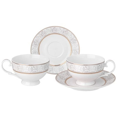 Чайный набор lefard "свадебный" на 2 пер. 4 пр. 300 мл (115-369) 