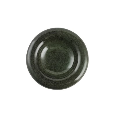 Тарелка E743-O-06159/6.5, 16,5 см, керамика, Green/black, ROOMERS TABLEWARE