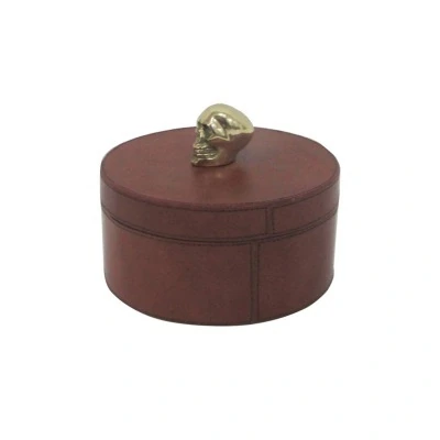 Шкатулка D243, 23, кожа, ме...