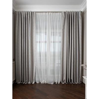 Портьера Глянец (Gloss) сер 275*260 (TT-00013897)