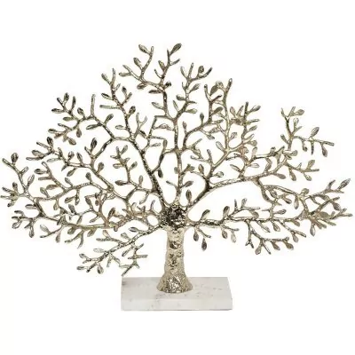 Декор настольный "Дерево" зол.мет./мрам.бел 60*13*46см (TT-00005367)