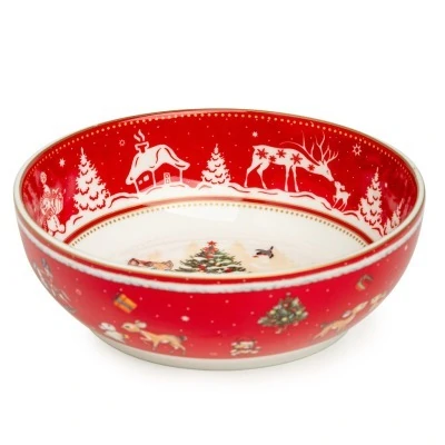 Салатник lefard "елка" 15,5*15,5*5 см 600 мл красный (85-1762-1) 