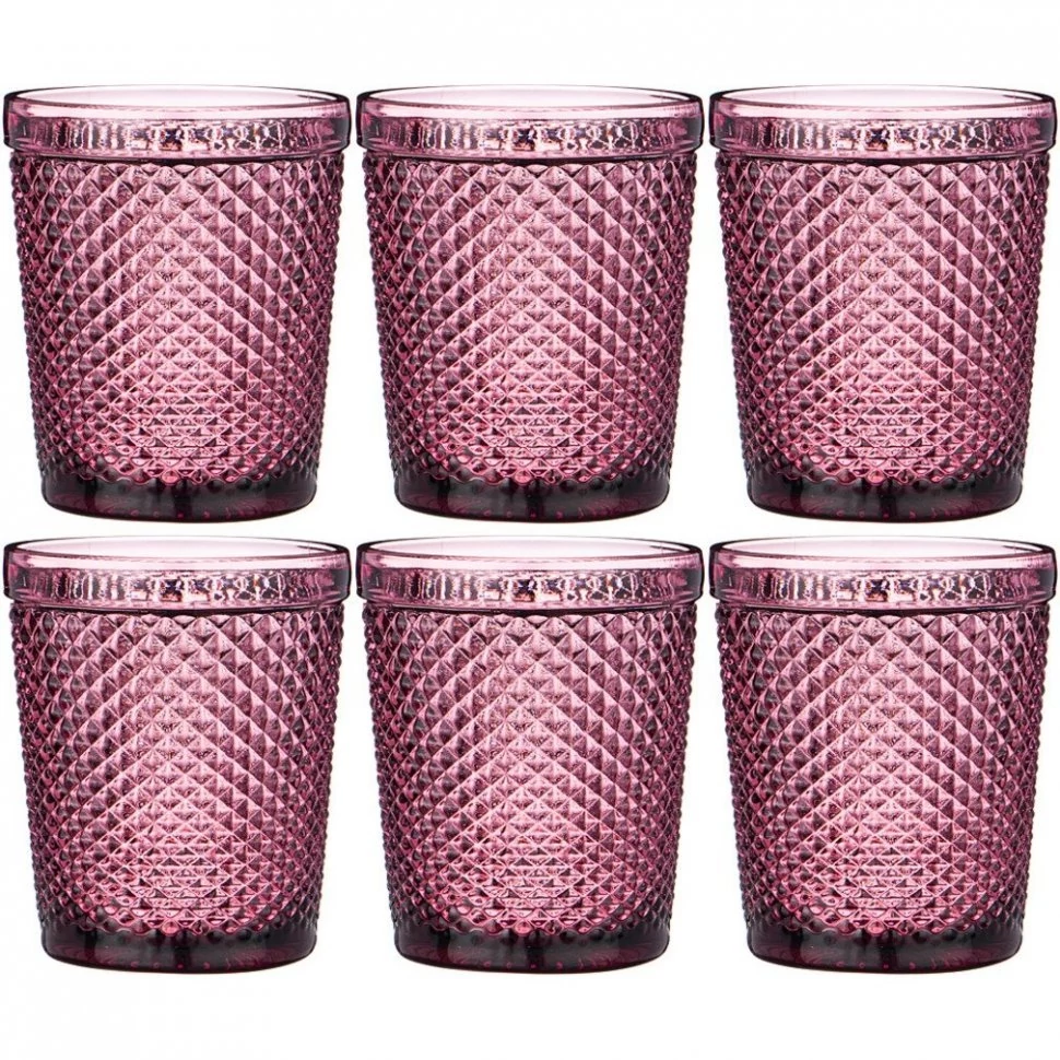 Фото Набор стаканов гранат из 6шт. серия muza color 280мл. / в=10 см Lefard (781-162) - интернет-магазин МегаТерем в Москве