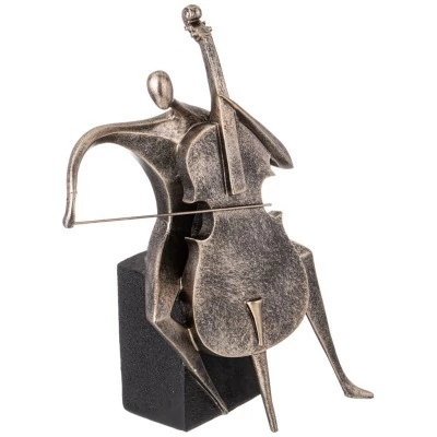 Фигурка декоративная "абстракция. виолончелист" 25,3х13,8х32 см Lefard (146-2085)