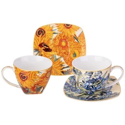 Чайный набор lefard "art collection" (в. ван гог) на 2 пер. 4 пр. 250 мл (104-1015) 