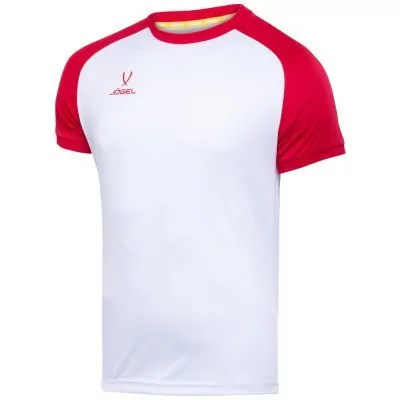 Футболка игровая JOGEL CAMP Reglan Jersey, белый/красный (701702)