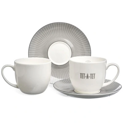 Чайный набор lefard "tet-a-tet" на 2 пер. 4 пр. 300 мл (416-103) 