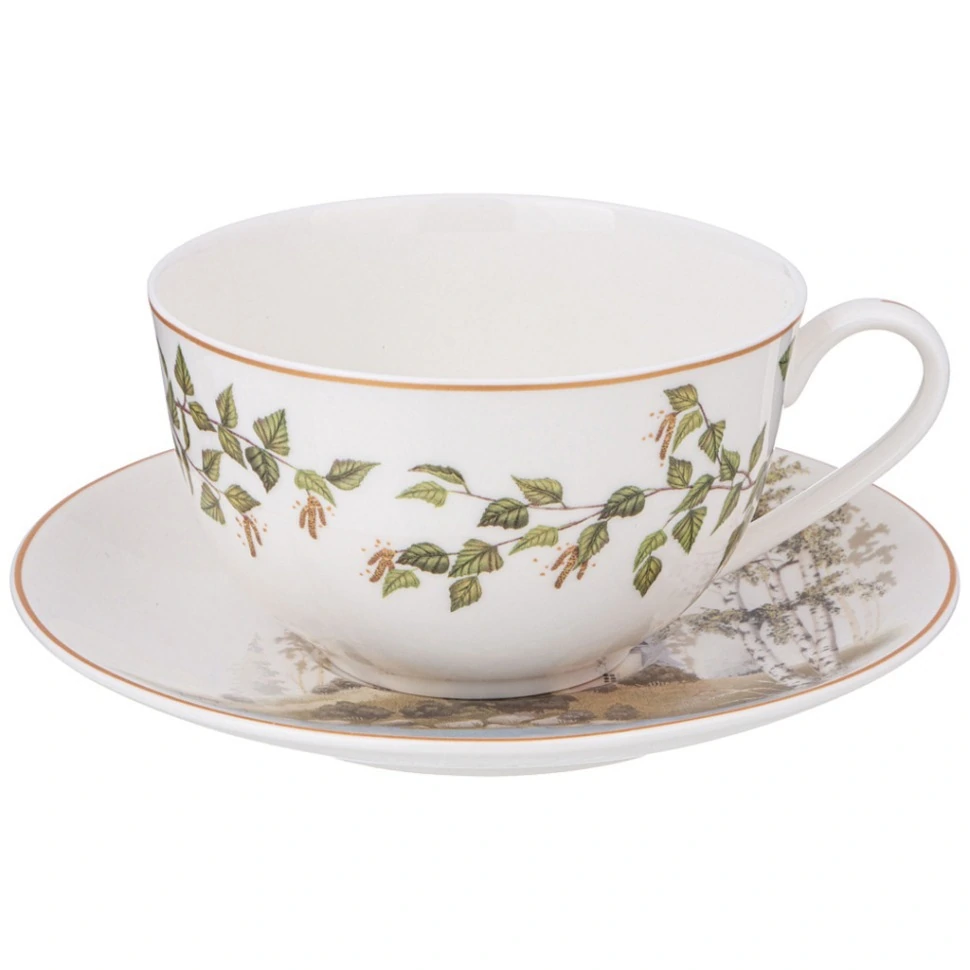 Фото Чайная пара lefard березки 300 мл (85-2008) - интернет-магазин МегаТерем в Москве