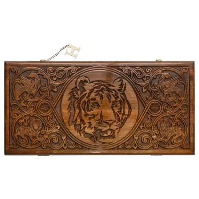 Нарды резные Тигр Люкс, Hal...