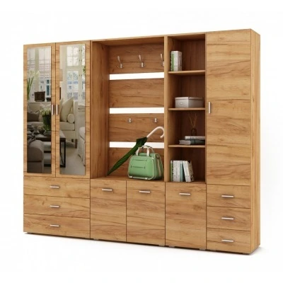 Стенка для прихожей Мартин-4 MAS_PRM-4-DZ