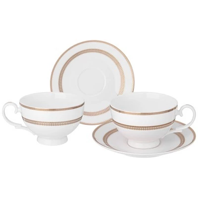 Чайный набор lefard "праздничный" на 2 пер. 4 пр. 300 мл (115-381) 