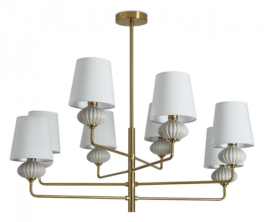 Фото Люстра на штанге Freya Ceramics FR2029PL-08BS MY_FR2029PL-08BS - интернет-магазин МегаТерем в Москве