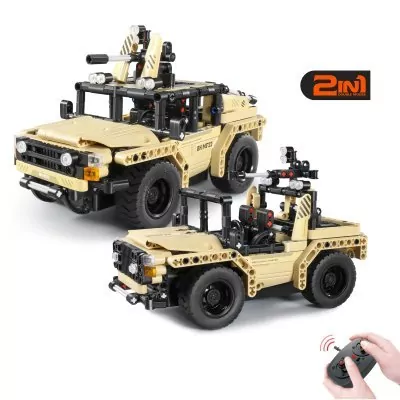 Конструктор военный джип Qi...