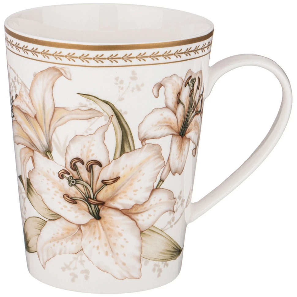 Фото Кружка lefard lilies 450 мл (590-271) - интернет-магазин МегаТерем в Москве