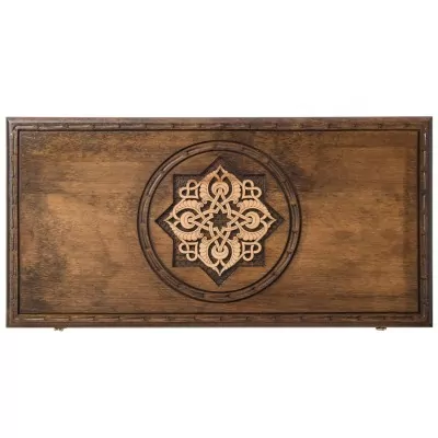 Нарды резные "Золотой Узор 2", Mirzoyan (28771)