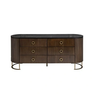 Комод коричневый 165*44,5*71см (TT-00011444)