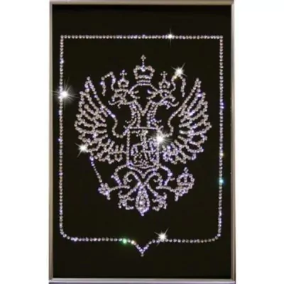 Картина Герб малый с кристаллами Swarovski (1078)