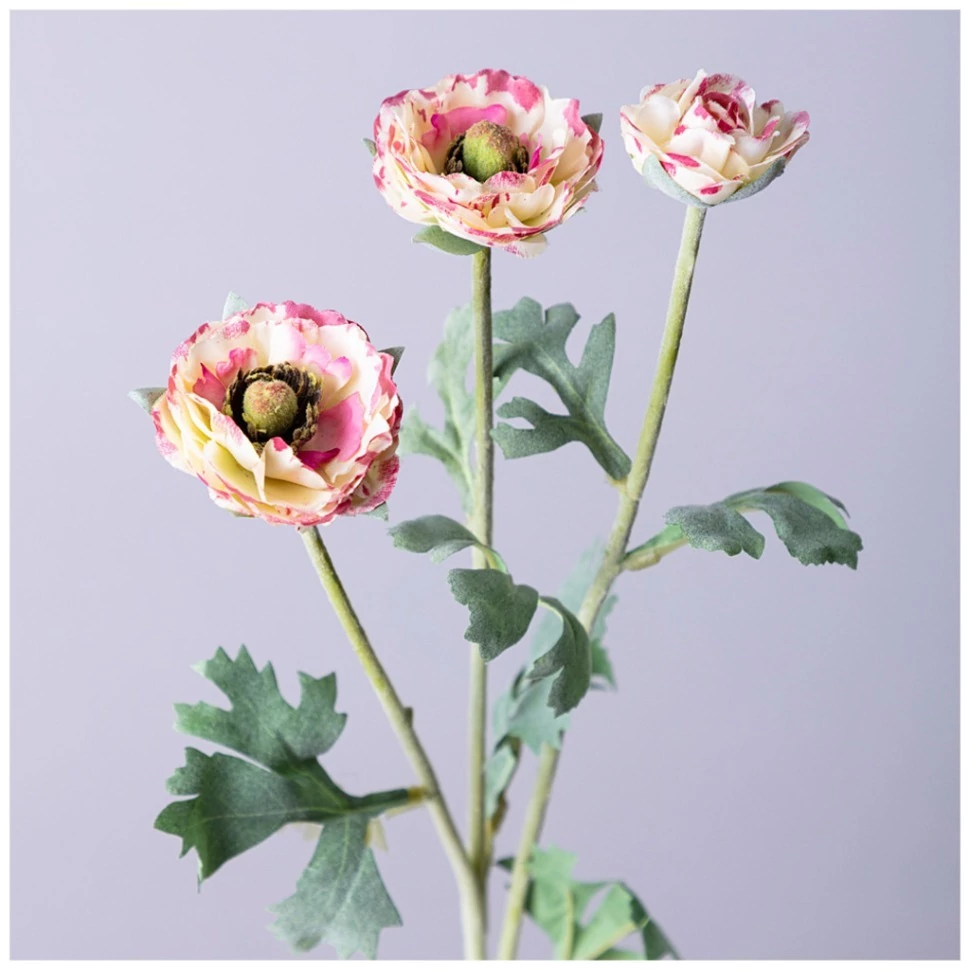 Фото Цветок искусственный ранункулюс высота=48см. Lefard (287-513) - интернет-магазин МегаТерем в Москве