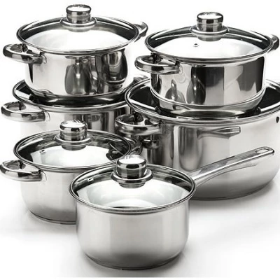 Набор кастрюль из нержавеющ...