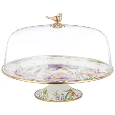 Тортовница agness с крышкой, серия irises, диа.30см (950-579) 