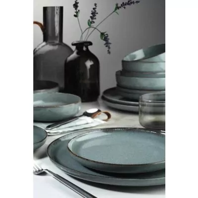 Комплект столовой посуды "Жемчужное настроение" 24 предметов синий P01