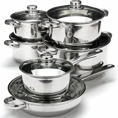 Набор кастрюль из нержавеющ...