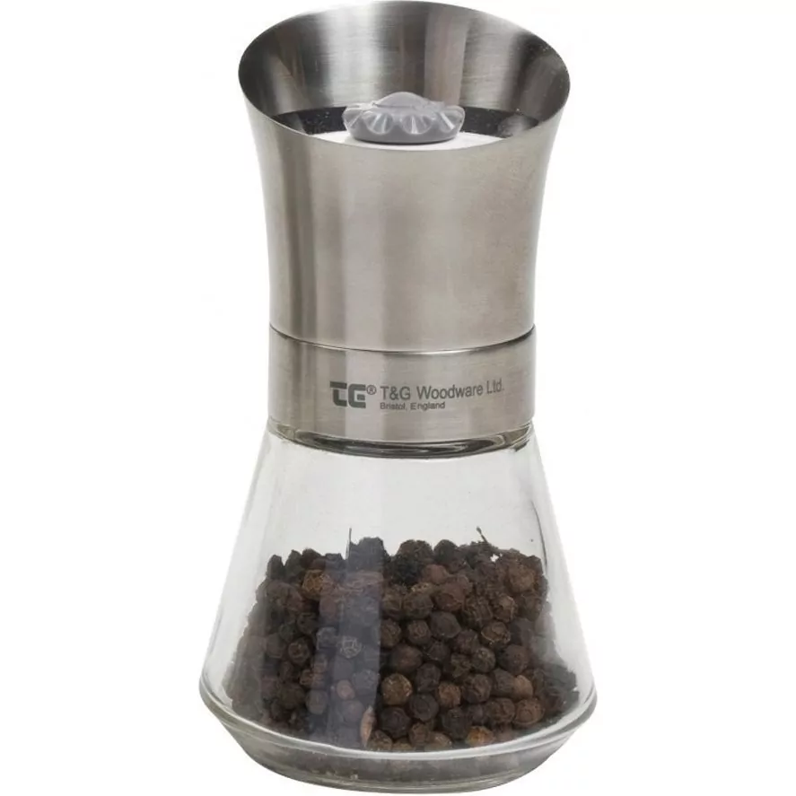 Фото T&amp;G Мельница с перцем стальная крышка Tip Top 11094 - интернет-магазин МегаТерем в Москве