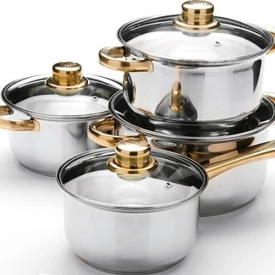 Набор кастрюль из нержавеющ...