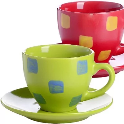 Чайная пара 4пр 250 мл керамика LORAINE (27321-2)