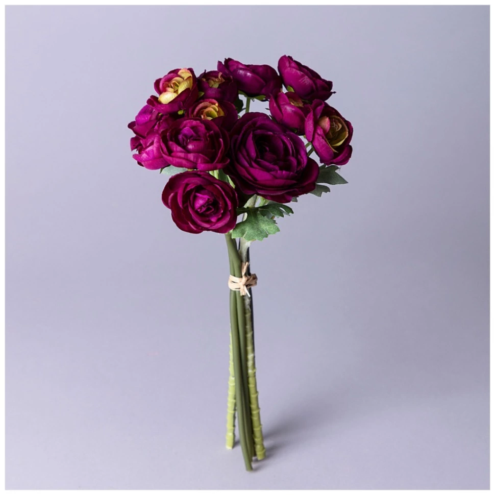 Фото Букет искусственных цветов ранункулюс высота= 28см Lefard (287-525) - интернет-магазин МегаТерем в Москве