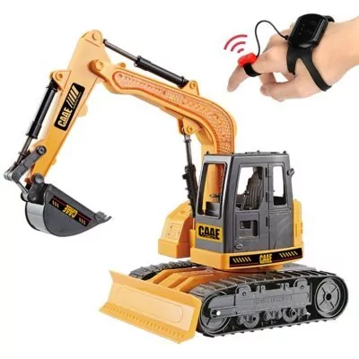 Радиоуправляемый экскаватор RuiCheng CAAE масштаб 1:20 (пульт часы 2.4G) (RUI-9303A)