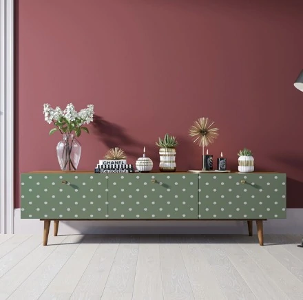 Фото Комод Berber с ящиками низкий под TV принт 12 арт BB19/Print_12-ET - интернет-магазин МегаТерем в Москве