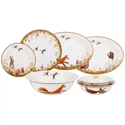Сервиз столовый lefard "охота" на 6 пер. 23 пр. (590-518) 