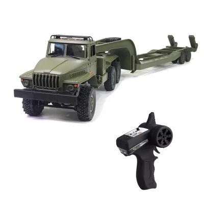 Радиоуправляемый внедорожник WPL Советский военный грузовик Урал с траллом 4WD 1:16 (WPLB-36-3)