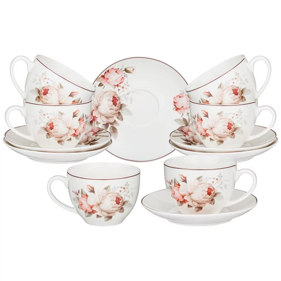 Фото Чайный набор мэрибель на 6 пер. 12 пр. 300 мл Lefard (87-278) - интернет-магазин МегаТерем в Москве