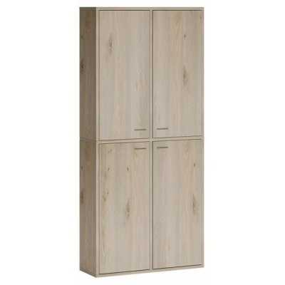 Шкаф книжный Домино СУ(ш2в2)+4ФГ MER_SUsh2v2-4FG-N-nelson