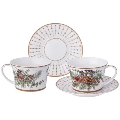 Чайный набор lefard "celebration" на 2 пер. 4 пр. 250 мл (760-816) 