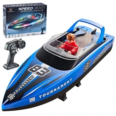 Радиоуправляемый катер яхта (15 км/ч, 25 см, 2 часа игры) (HJ821-BLUE)