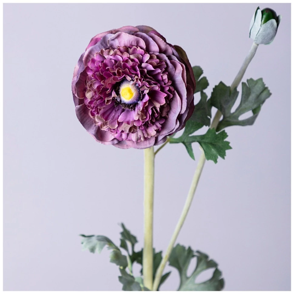 Фото Цветок искусственный ранункулюс высота=55см. Lefard (287-530) - интернет-магазин МегаТерем в Москве